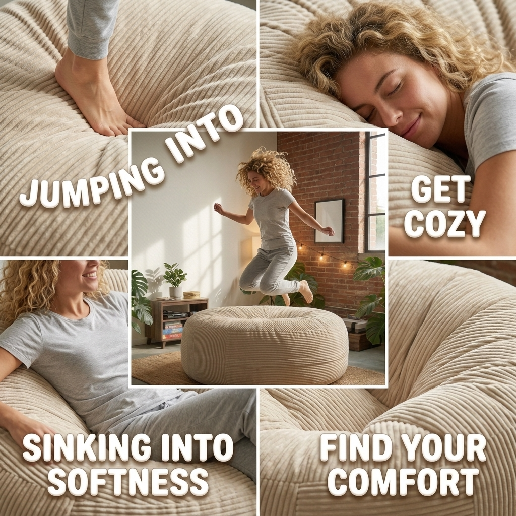 Big XXL BeanBag – Ribbed Corduroy Fabric