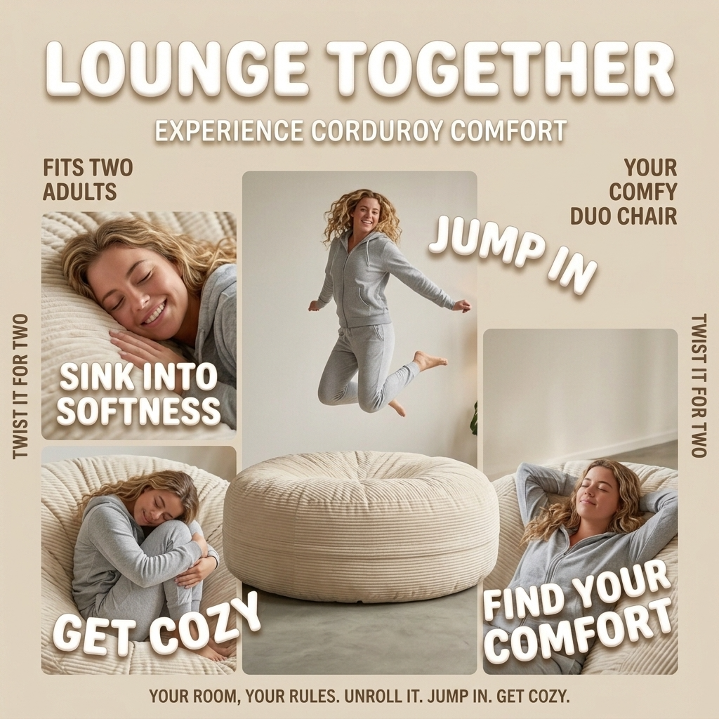 Big XXL BeanBag – Ribbed Corduroy Fabric