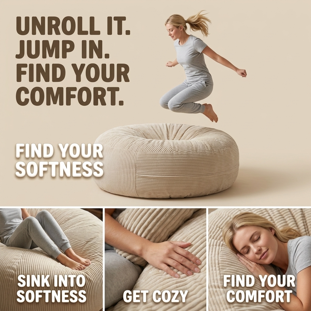 Big XXL BeanBag – Ribbed Corduroy Fabric