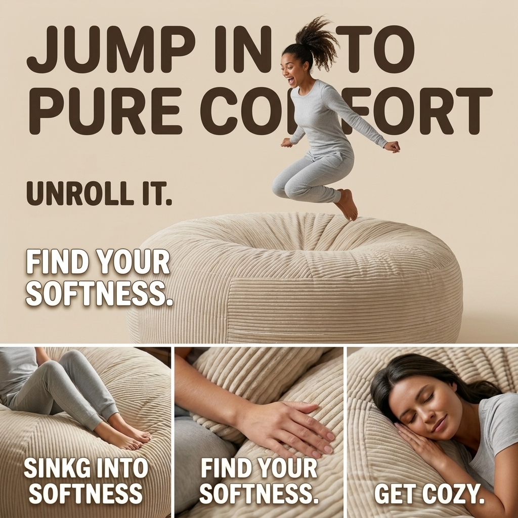 Big XXL BeanBag – Ribbed Corduroy Fabric