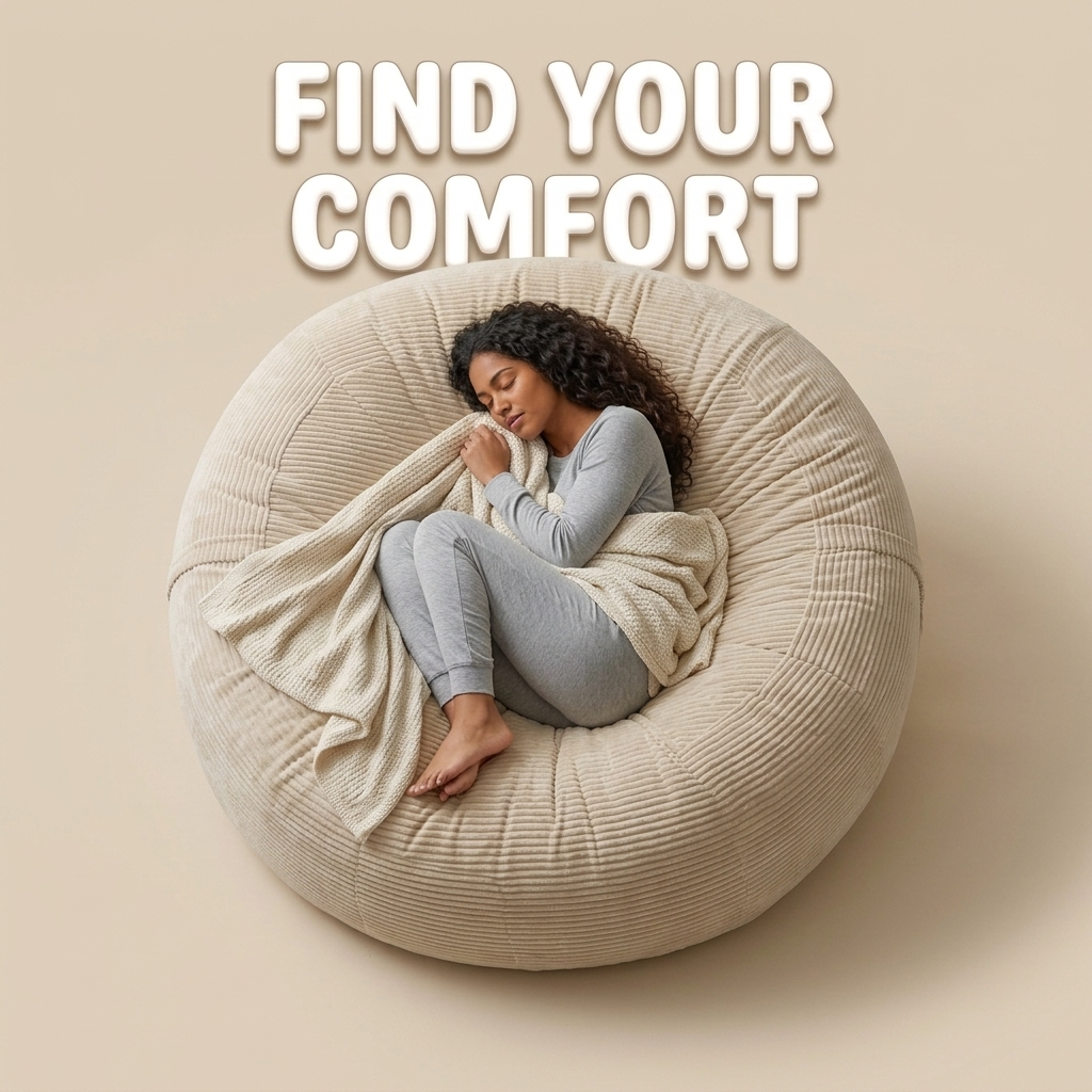 Big XXL BeanBag – Ribbed Corduroy Fabric