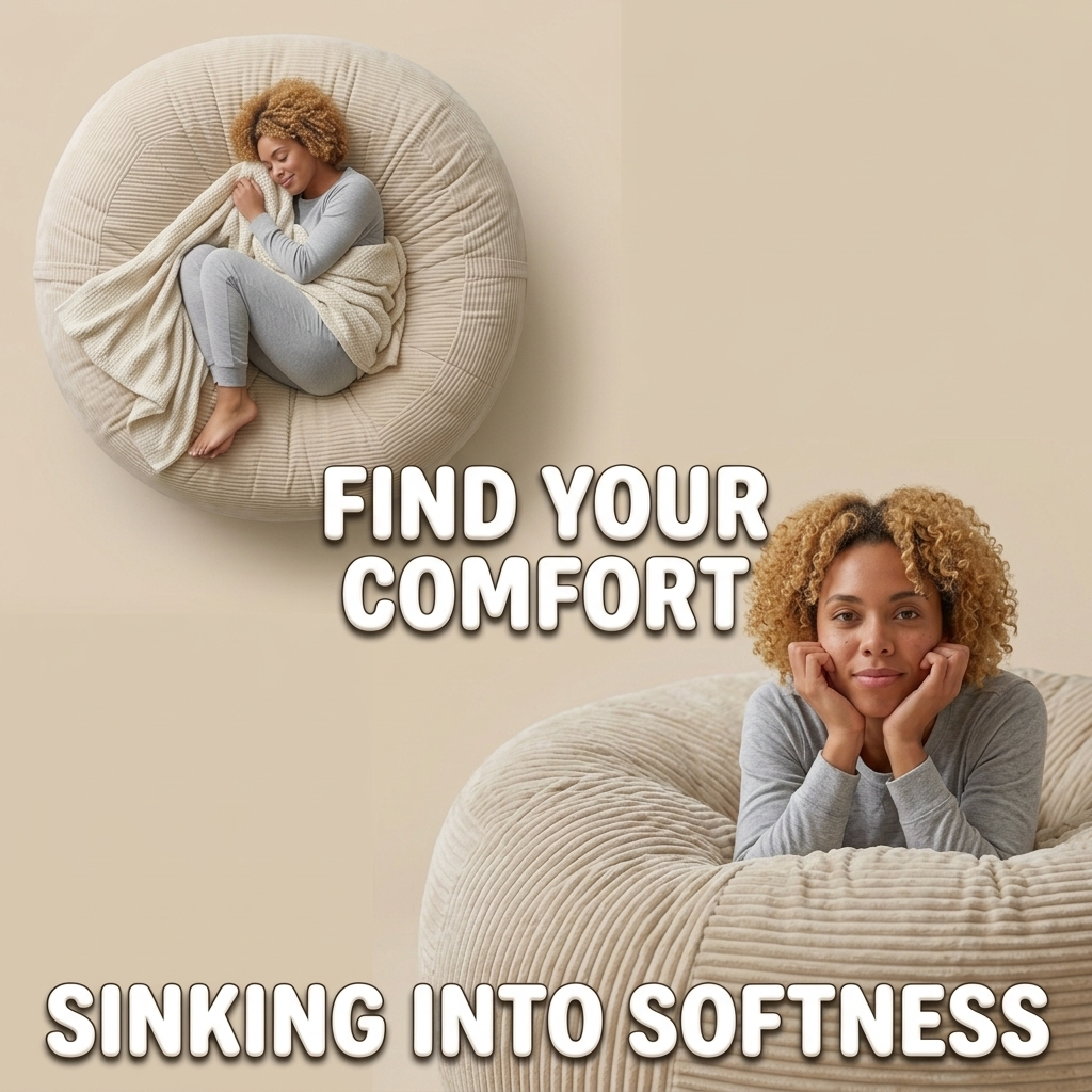 Big XXL BeanBag – Ribbed Corduroy Fabric