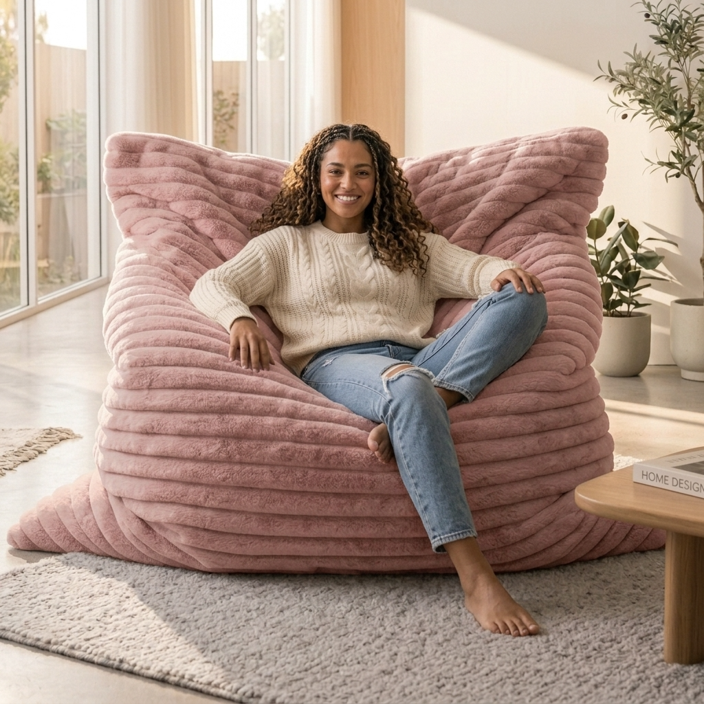 WAGREX Beanbag – Thick Soft Faux Fur