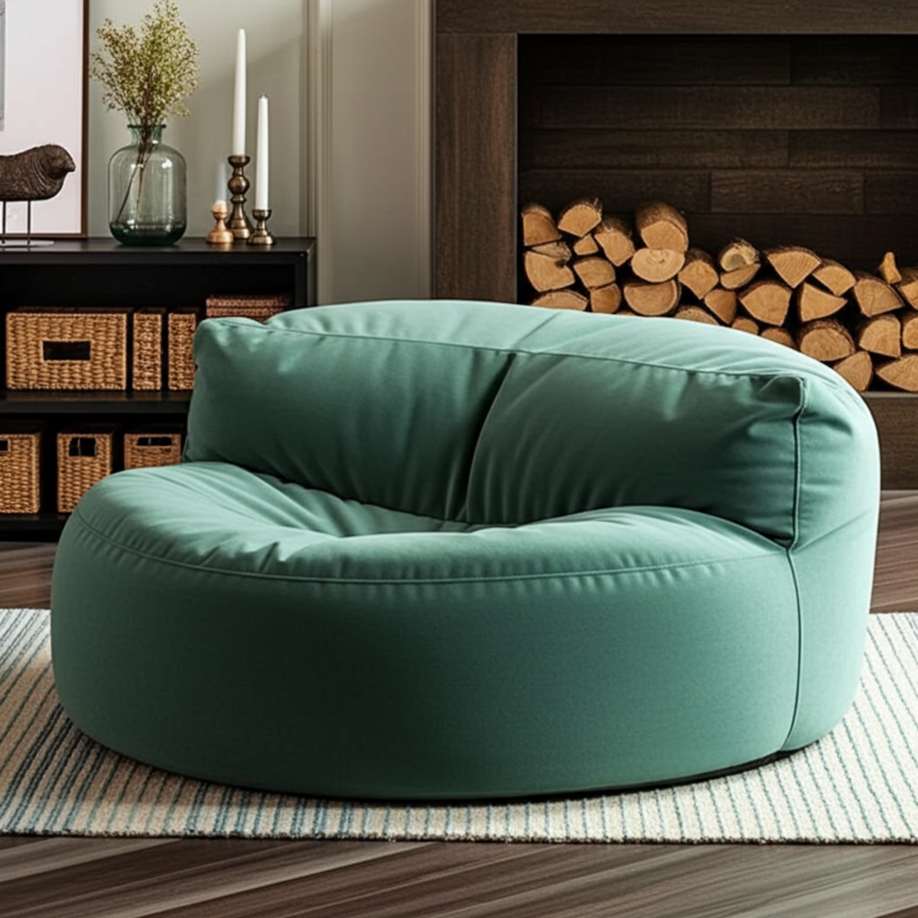 Beanbag Round Thick Velvet
