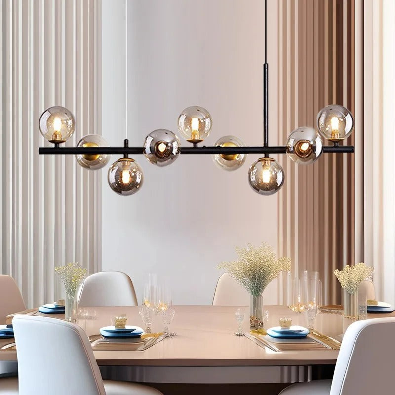 Designer LED Glass Globe Pendant Light (stock)