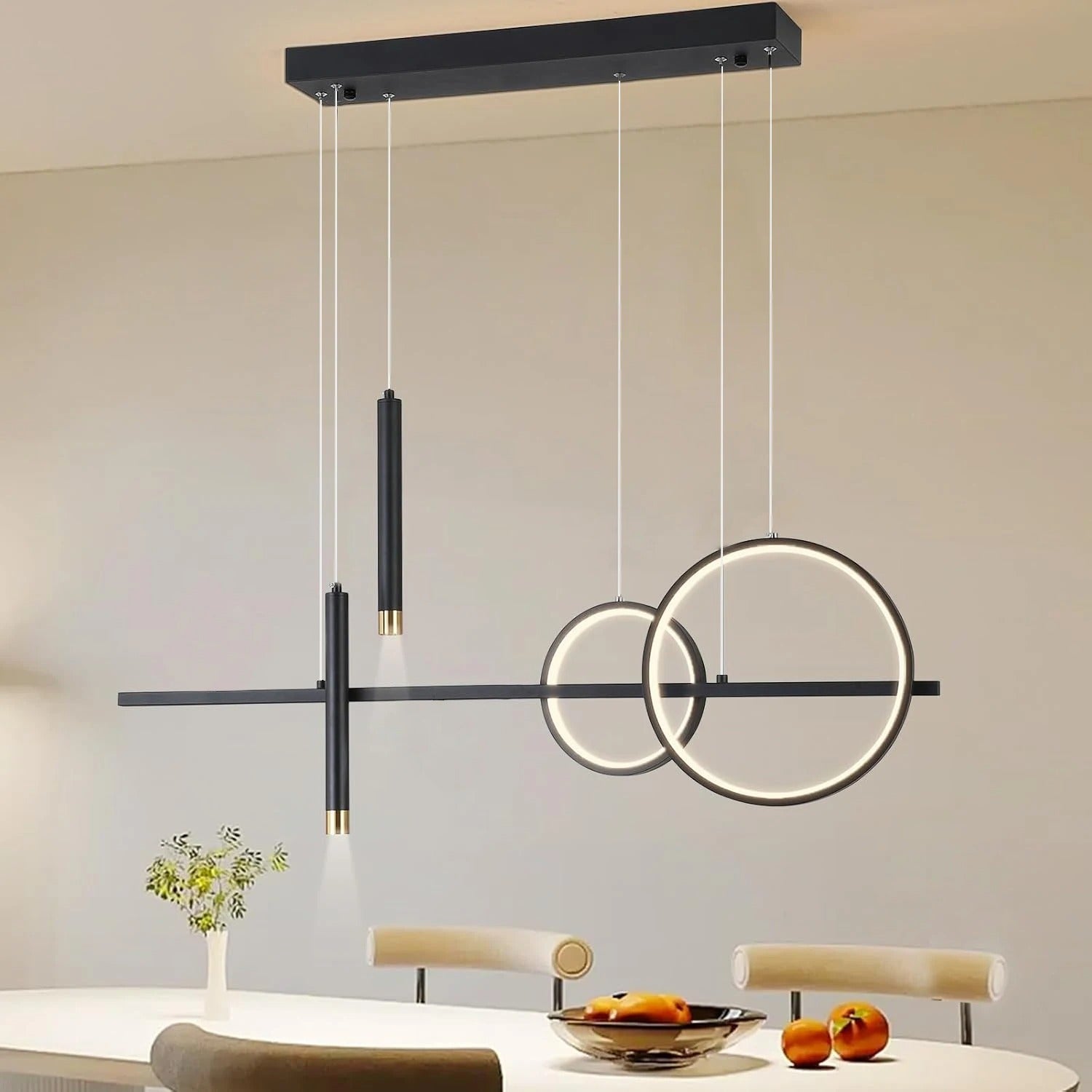 Modern LED Pendant Light – 100 cm Dining Table Lighting | Restaurant & Living Room Lamp