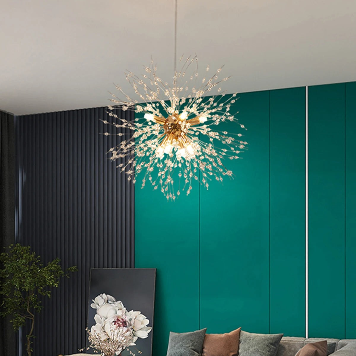 Dandelion Crystal Chandelier Pendant Light