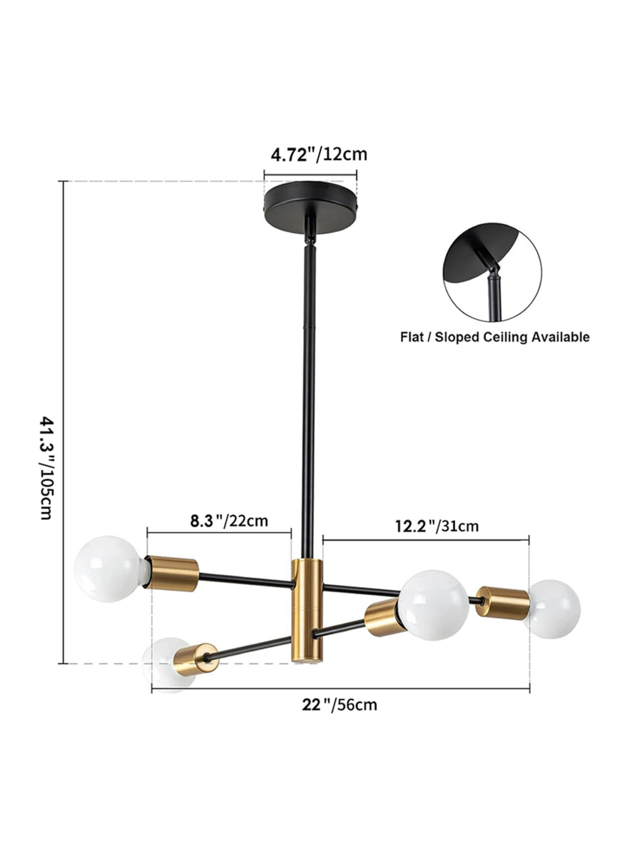 Modern Sputnik LED Chandelier – Pendant Lamp - Act Design Shop