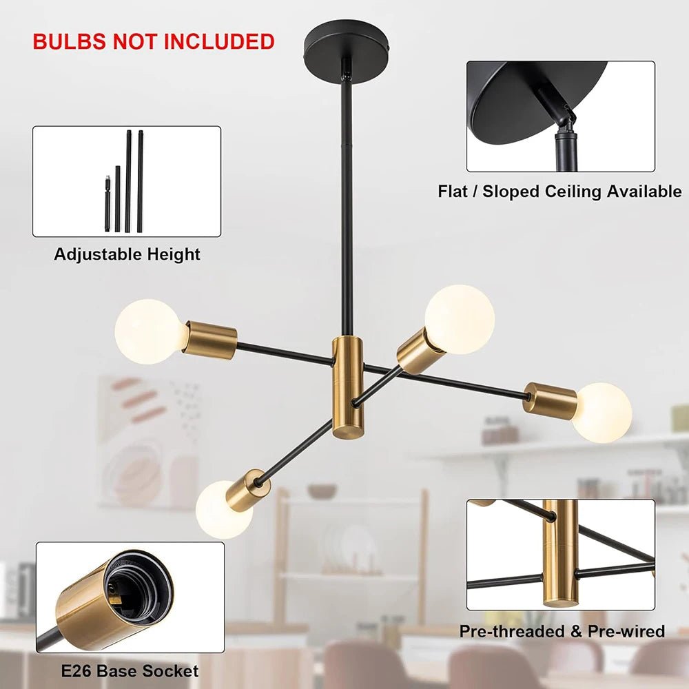 Modern Sputnik LED Chandelier – Pendant Lamp - Act Design Shop