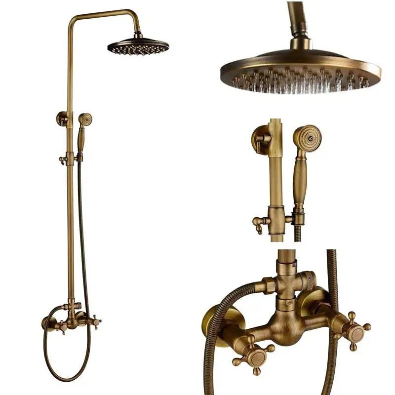Rain Shower Brass Shower Faucet – Thermostatic Adjustable - Act Design Shop