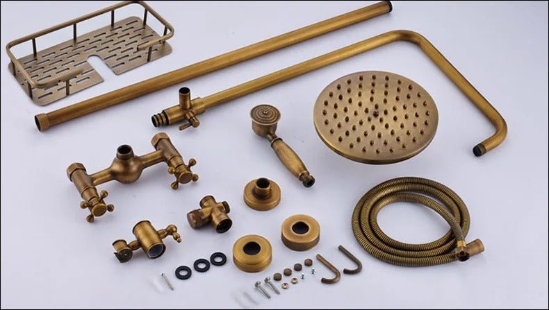 Rain Shower Brass Shower Faucet – Thermostatic Adjustable - Act Design Shop