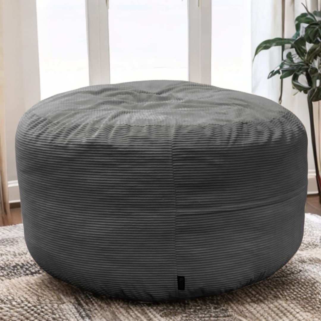 Big Mega XXL Beanbag Ribbed Fabric Included foam fillings