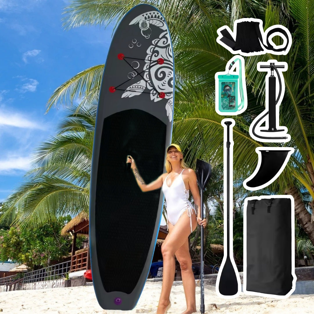Aufblasbares SUP-Board mit Premium-Zubehör und Tragegurt