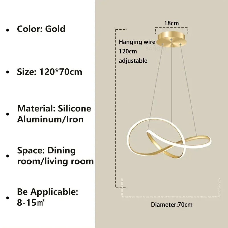 Modern Scandinavian Pendant Light – Clover Design