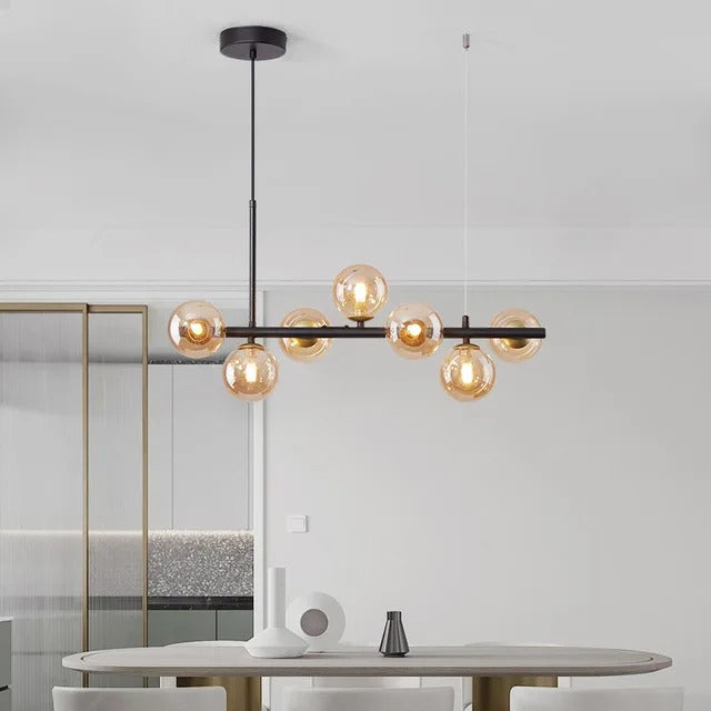 Designer LED Glass Globe Pendant Light (stock)