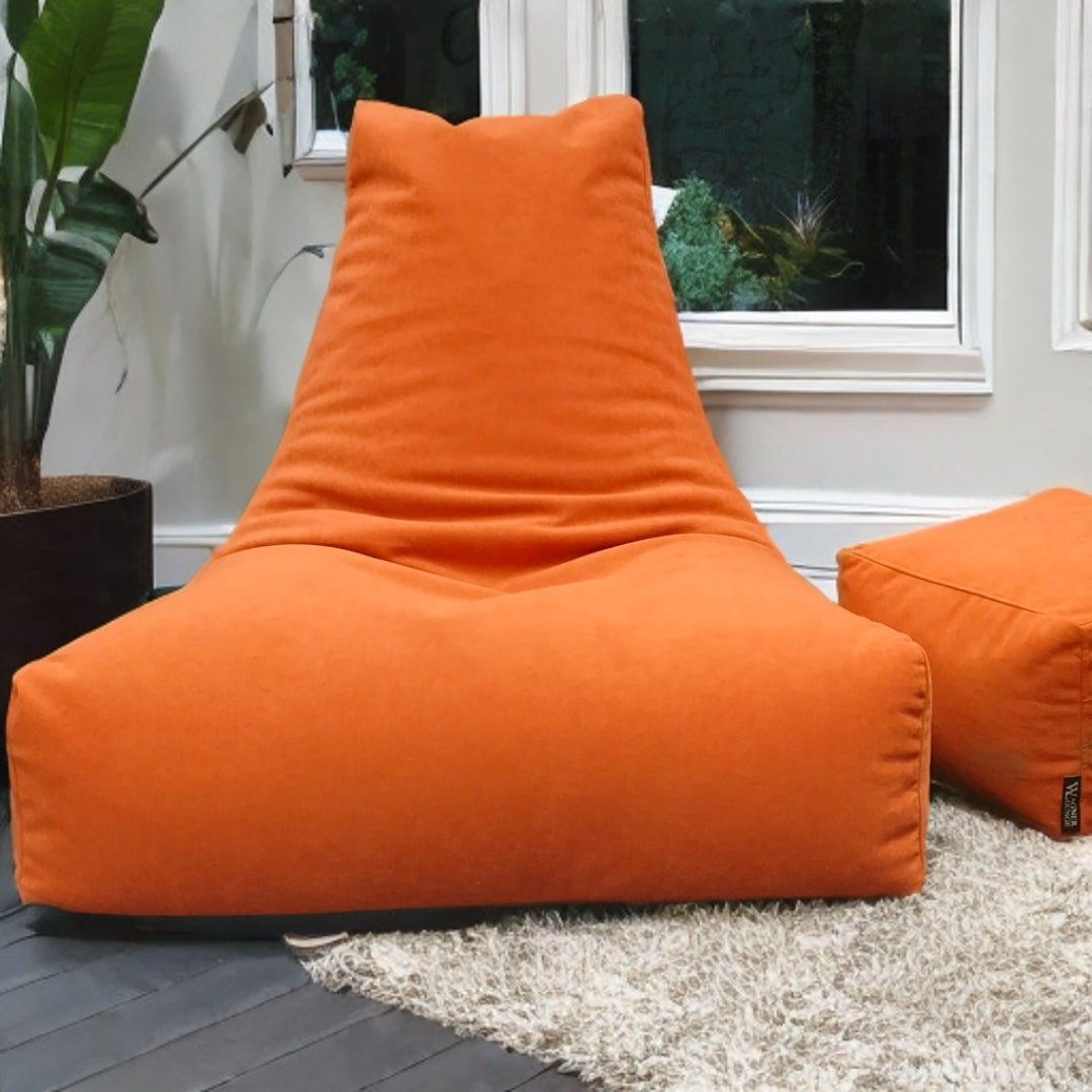 Wagner Beanbag with Headrest velvet new - Act Design Shop