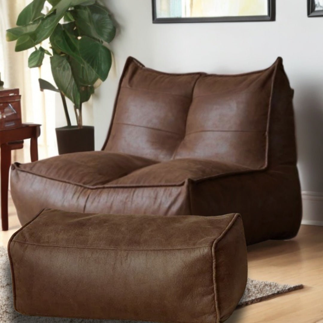 Wagner - Fauteuil Beanbag Rib Modern Retro - Leather - Act Design Shop