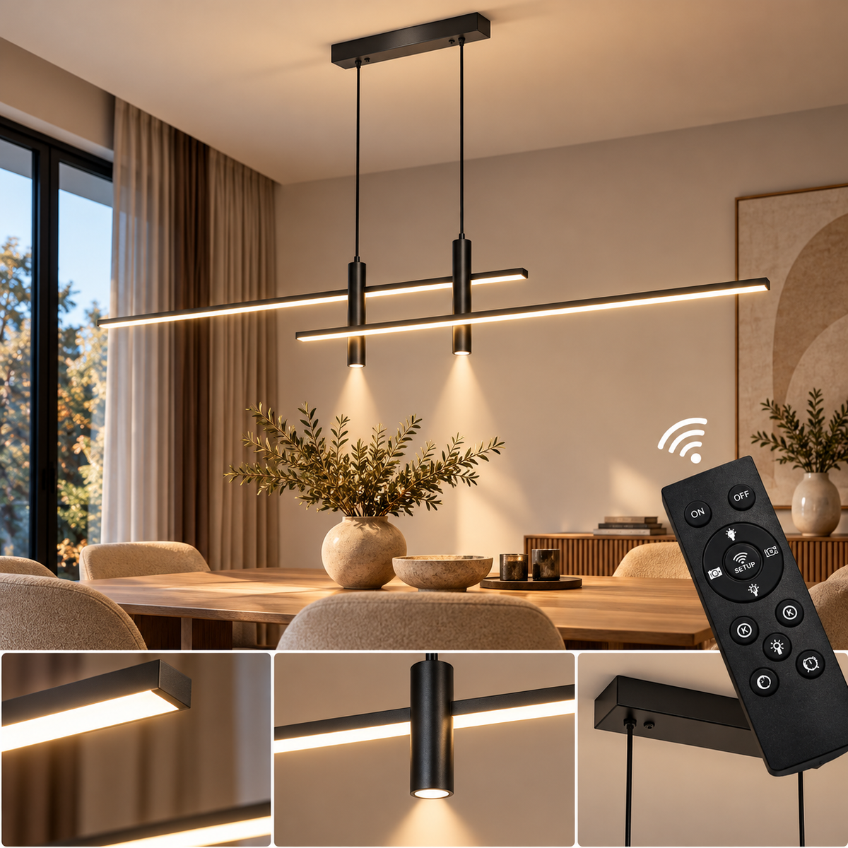 Modern Industrial LED Pendant Light