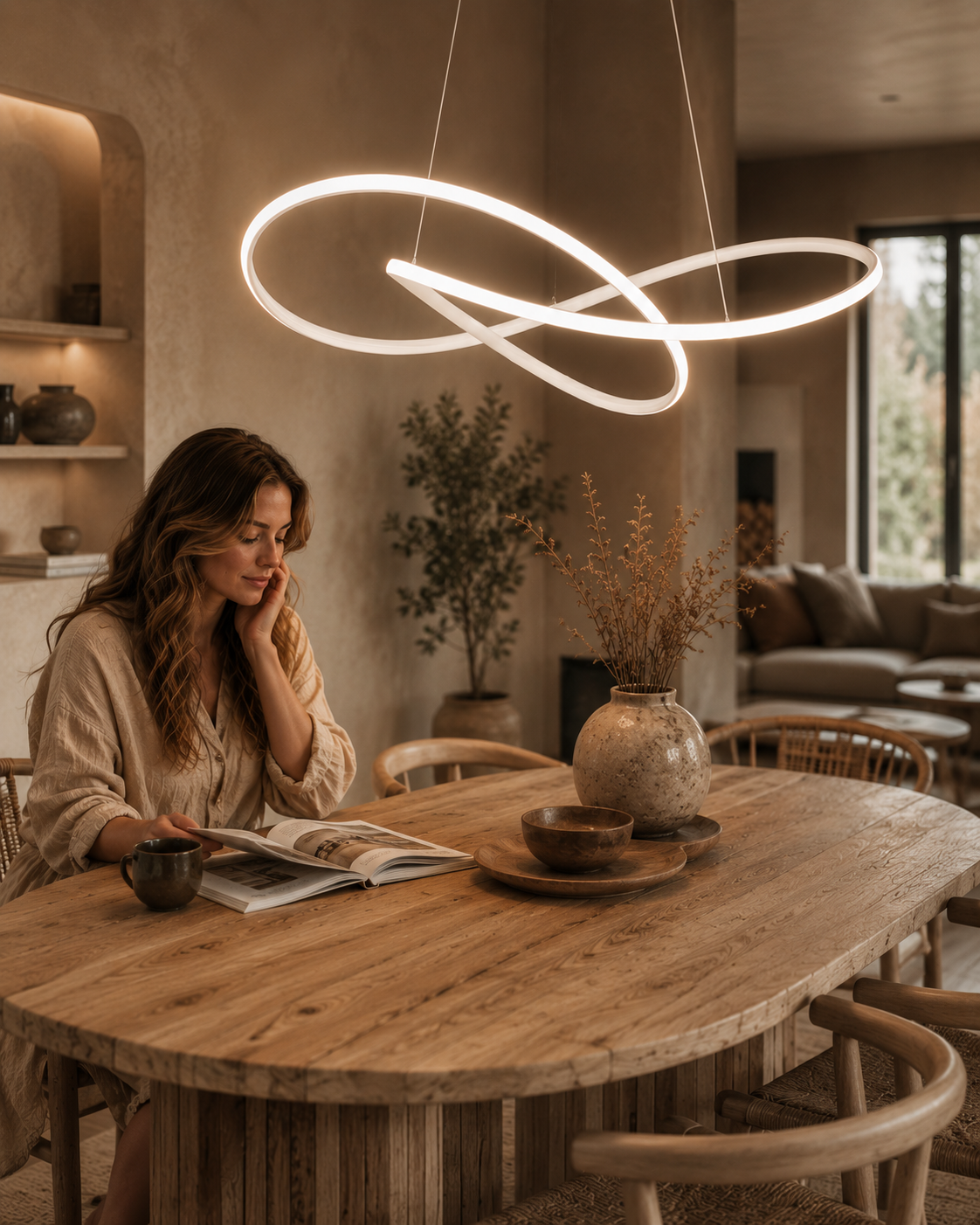 Modern Scandinavian Pendant Light – Clover Design