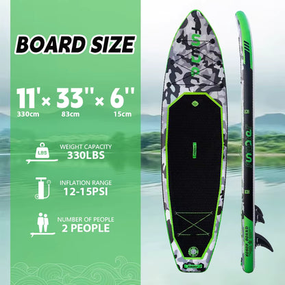 Opblaasbaar supboard met premium accessoires en draagtas