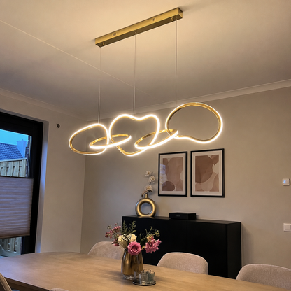 AURELIUS - Gold Ring Dining Room Pendant Light - Modern LED