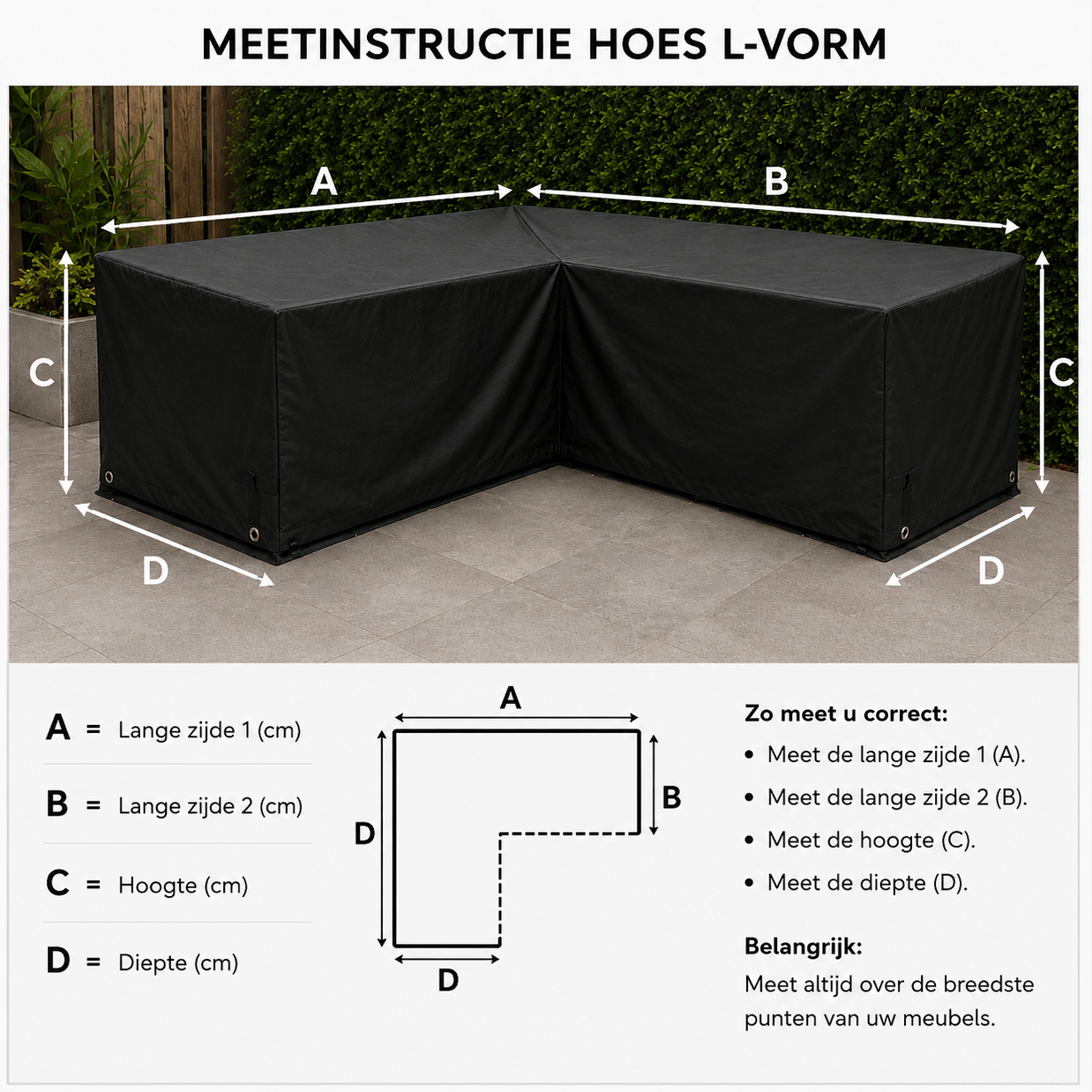 Maßgefertigte Gartenmöbelhülle