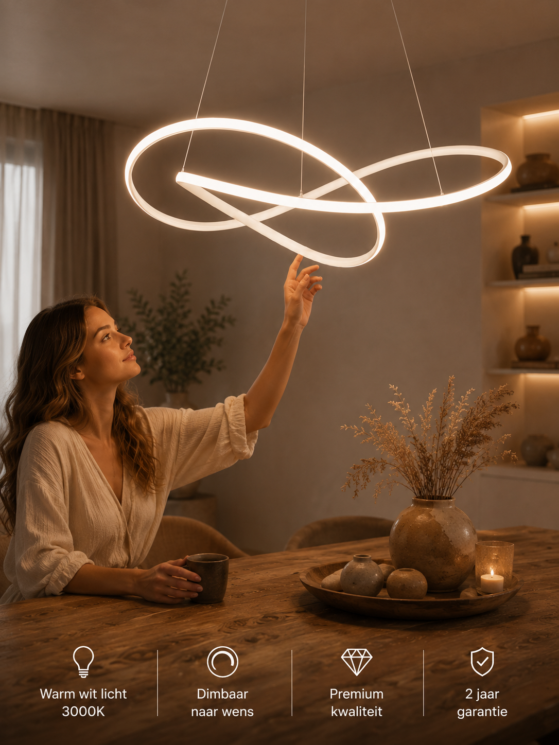 Modern Scandinavian Pendant Light – Clover Design