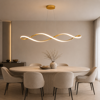 Curled Modern LED Pendant Light new