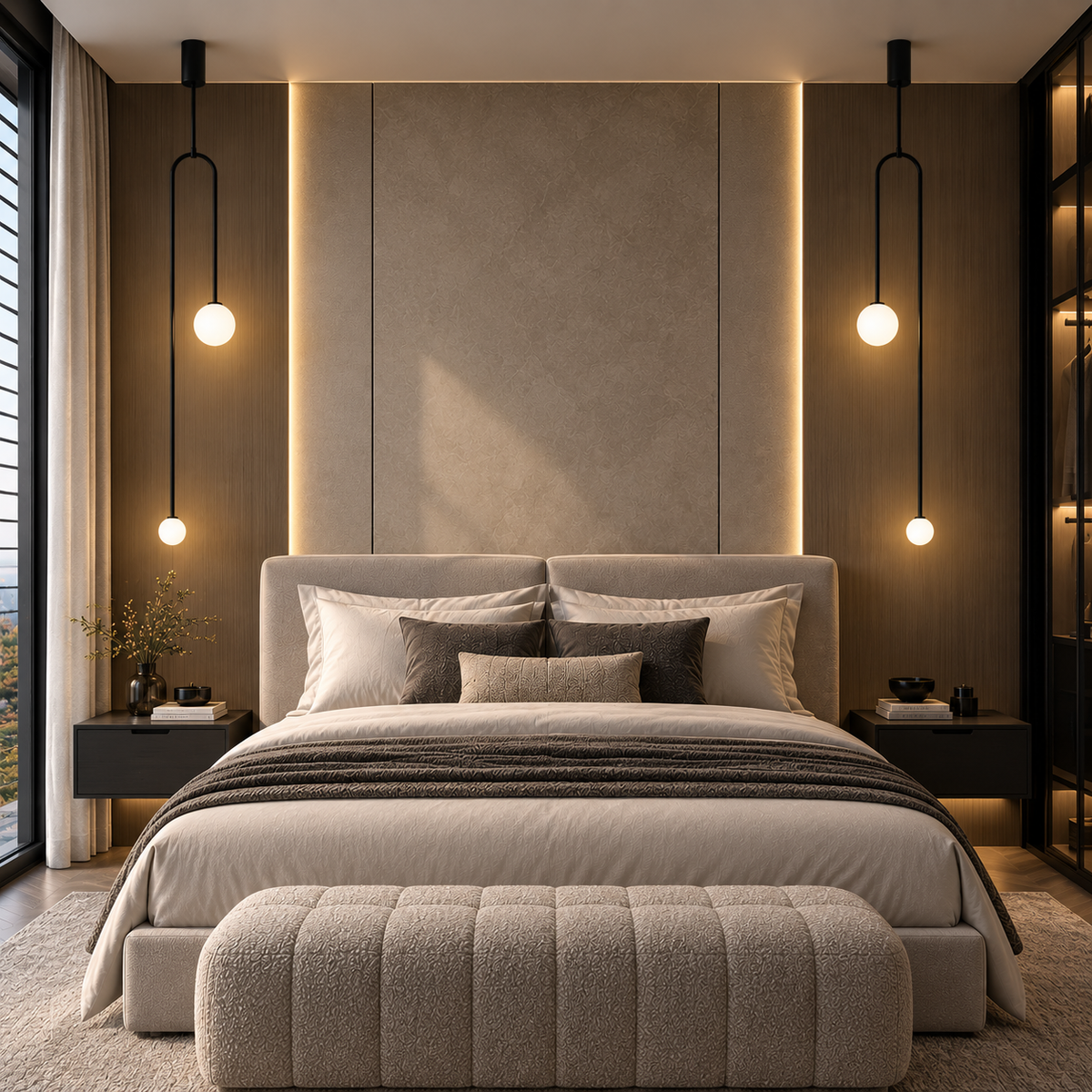 Glazen Bol Hanglamp – 2 Bollen | Goud of Zwart | Klein of Groot | Warm of Koud Wit