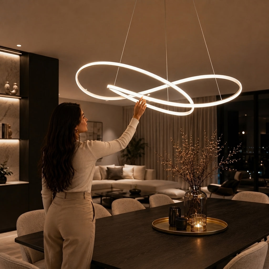 Modern Scandinavian Pendant Light – Clover Design