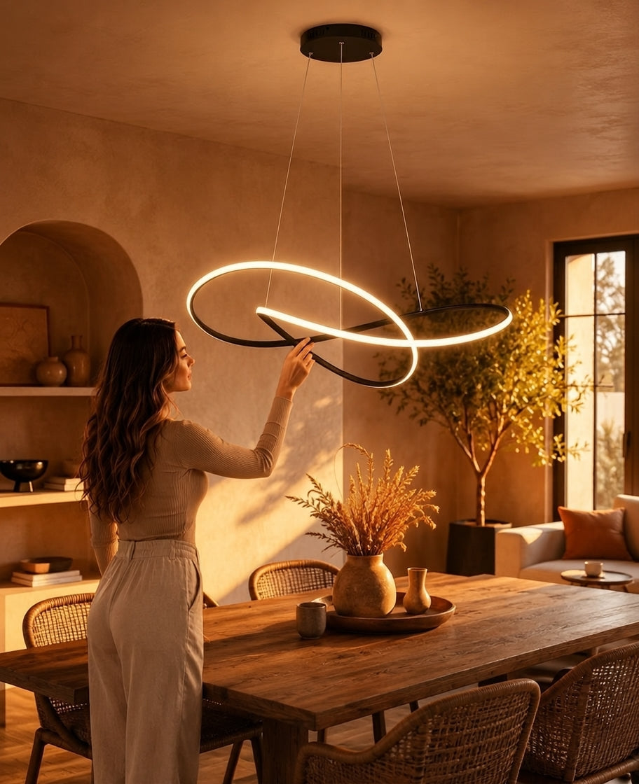 Modern Scandinavian Pendant Light – Clover Design