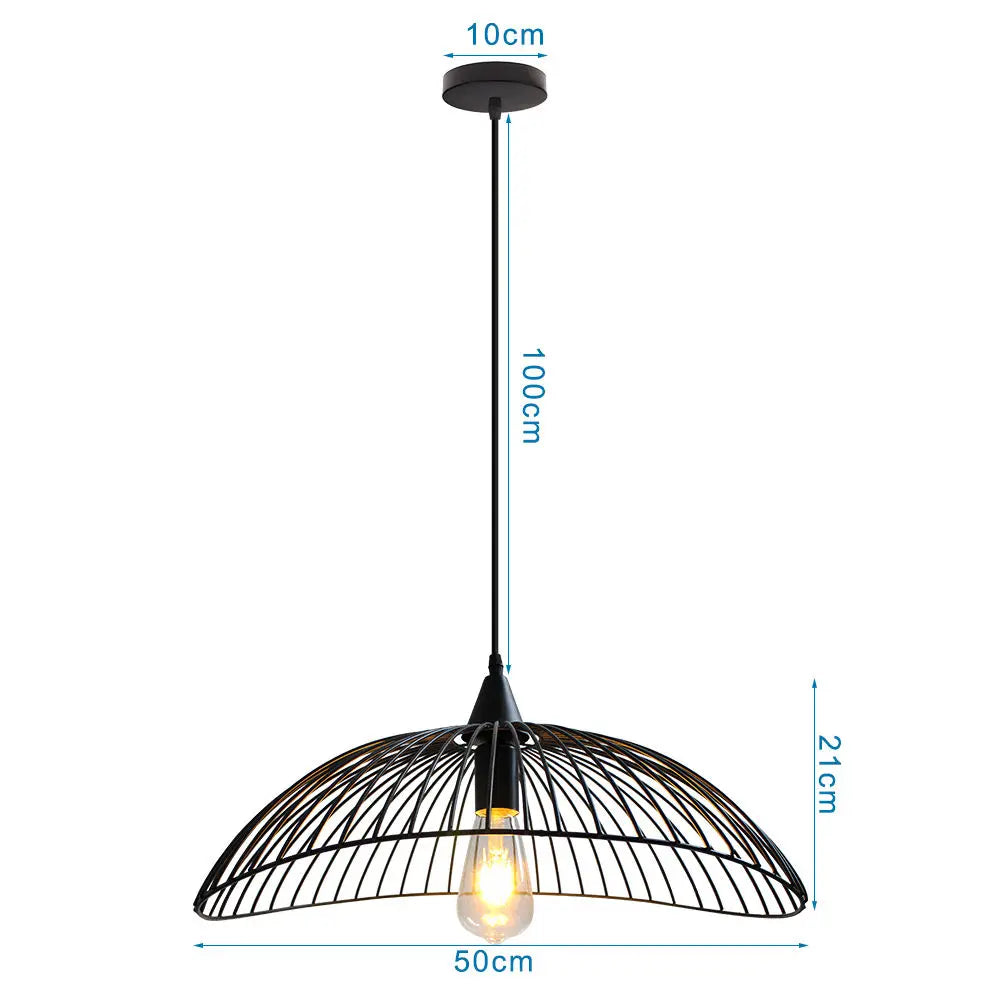 Creative metal Industrial Linear Hat Pendant Lamp