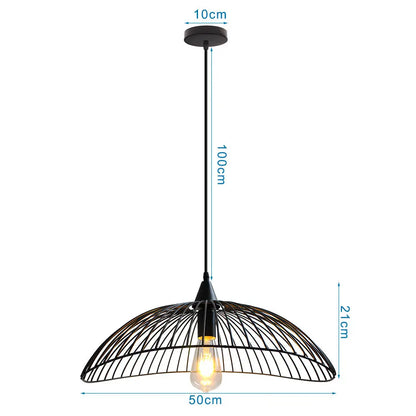 Creative metal Industrial Linear Hat Pendant Lamp