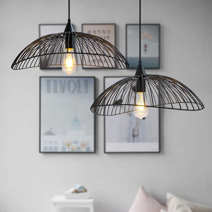 Creative metal Industrial Linear Hat Pendant Lamp