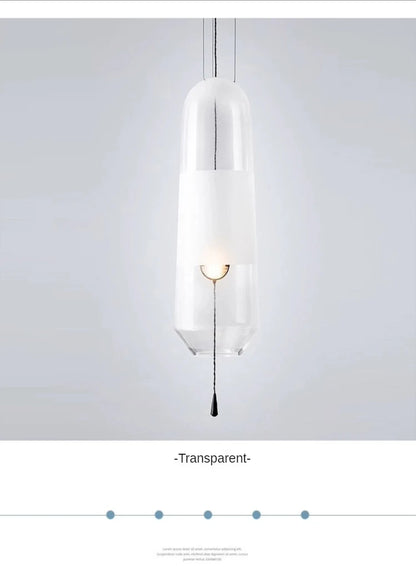 Aurora Glow - Nordic Amber Glass Pendant Chandelier