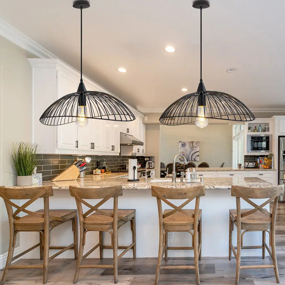 Creative metal Industrial Linear Hat Pendant Lamp