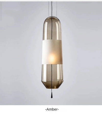 Aurora Glow - Nordic Amber Glass Pendant Chandelier