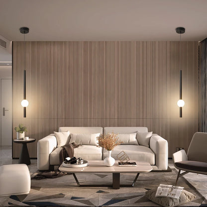 Minimalist Bedside Pendant Light - Modern Single Head LED Lamp