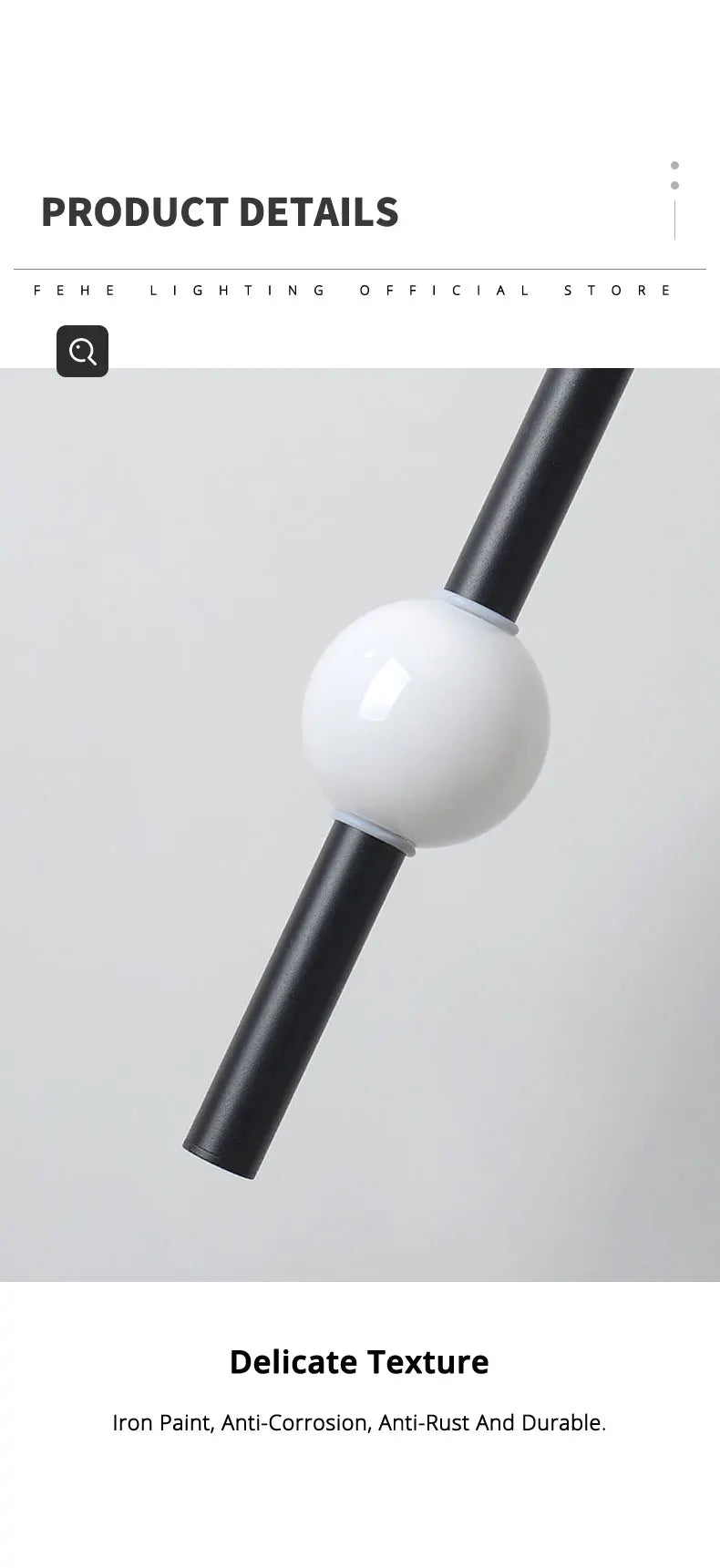 Minimalist Bedside Pendant Light - Modern Single Head LED Lamp