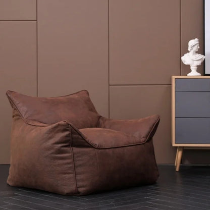 Wagrex - Modern Single Beanbag Sofa - Rustic Retro