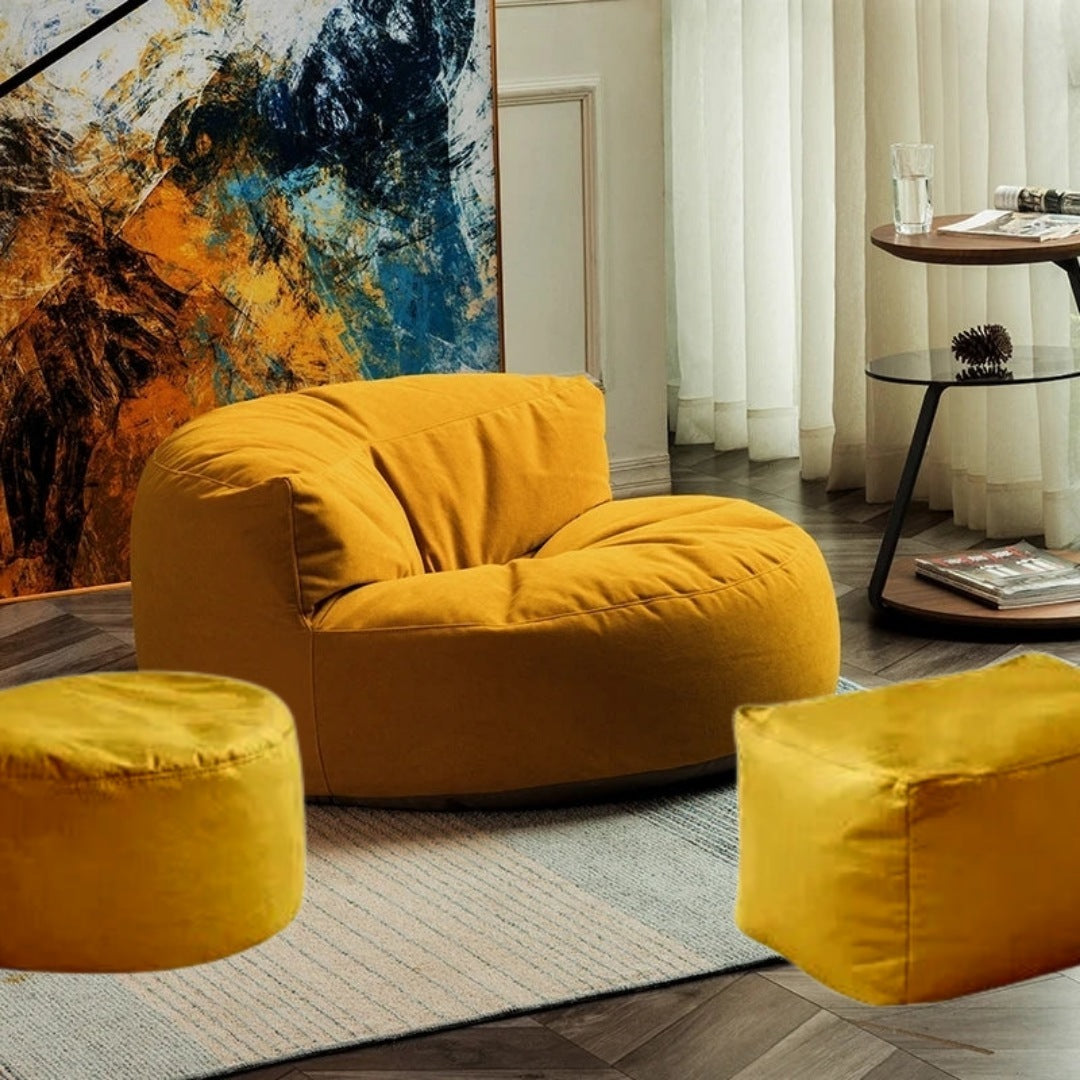 Beanbag Round Thick Velvet cover