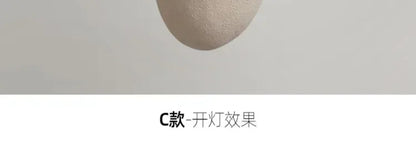 Wabi-Sabi Resin Pendant Light - Modern Sculptural Hanging Lamp