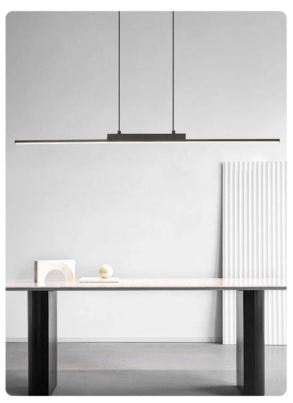 Moderne, schlichte Pendelleuchten für Esszimmer und Küche, lange Kronleuchter, Pendelleuchten für Wohnzimmer, Wohnbereich