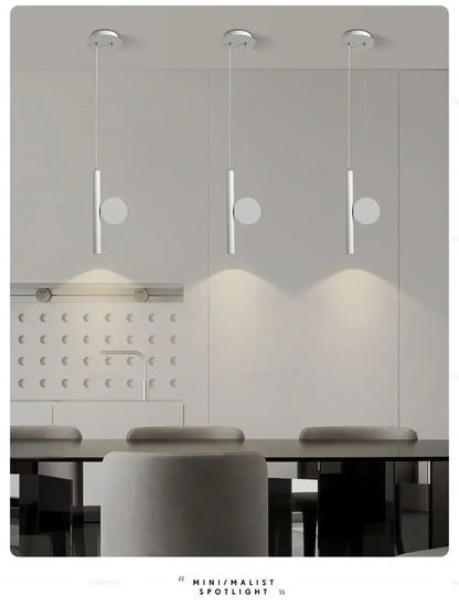 Moderne LED Hanglamp met Verstelbaar Snoer – Zwart Aluminium