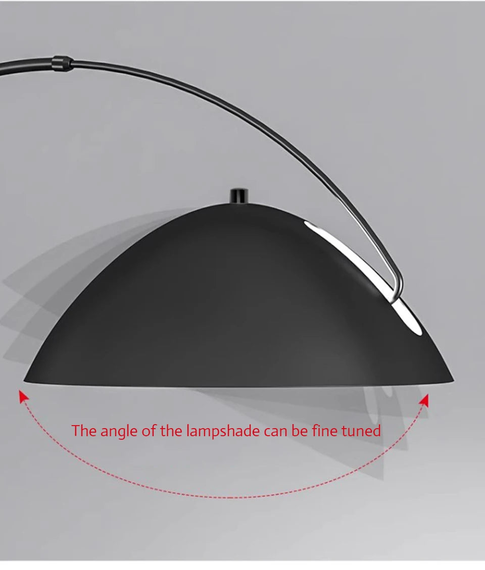 Moderne Scandinavische LED-vloerlamp - driekleurig vishengel ontwerp