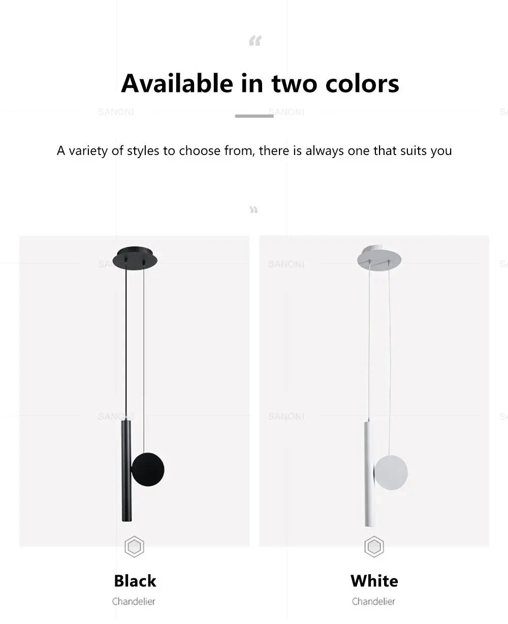 Moderne LED Hanglamp met Verstelbaar Snoer – Zwart Aluminium