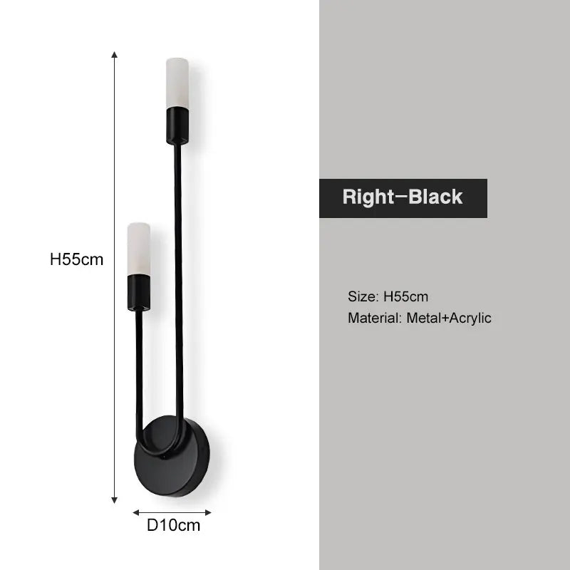 Nordic G9 Wall Sconce – Gold or Black, Left or Right