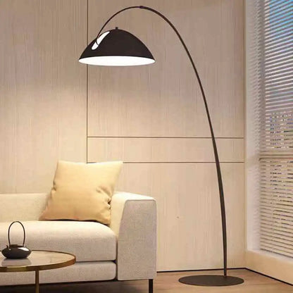 Moderne Scandinavische LED-vloerlamp - driekleurig vishengel ontwerp