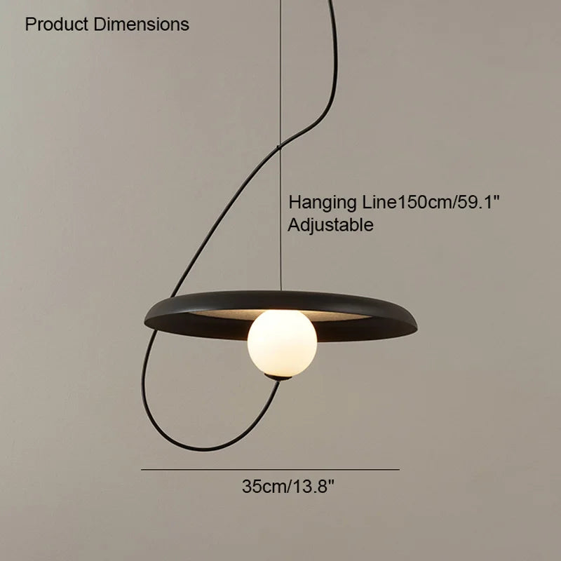 Moderne LED Hanglamp met Magneetbevestiging – Ø25 of Ø35 cm | Wit, Zwart of Rood