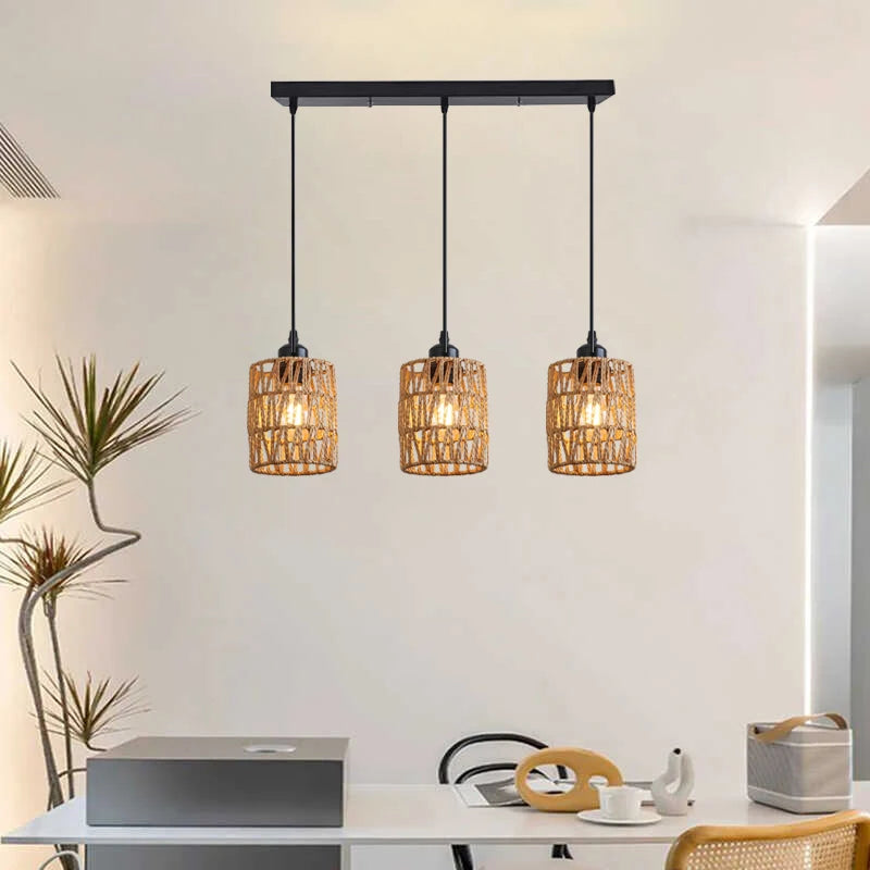 Vintage Industrial Pendant Light - Rustic Metal Hanging Lamp E27